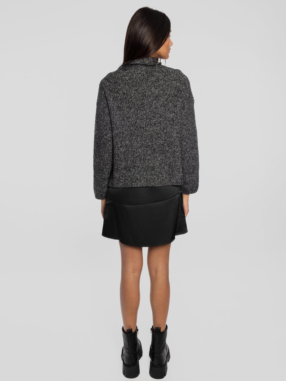 PINKO Abito Sottoveste Con Maglia Removibile Nero/Grigio