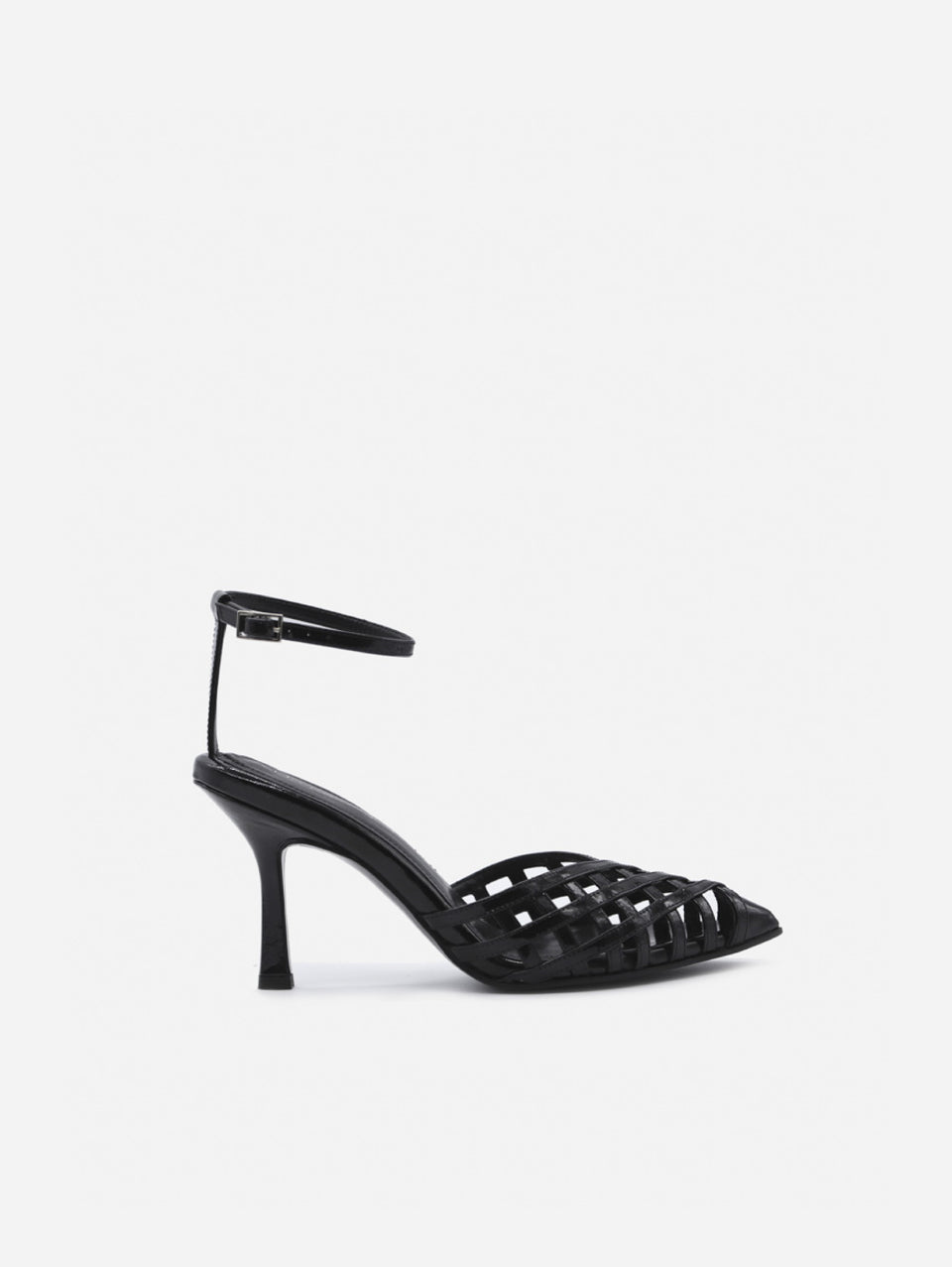 ALDO CASTAGNA Sandali In Pelle Intrecciata Nero