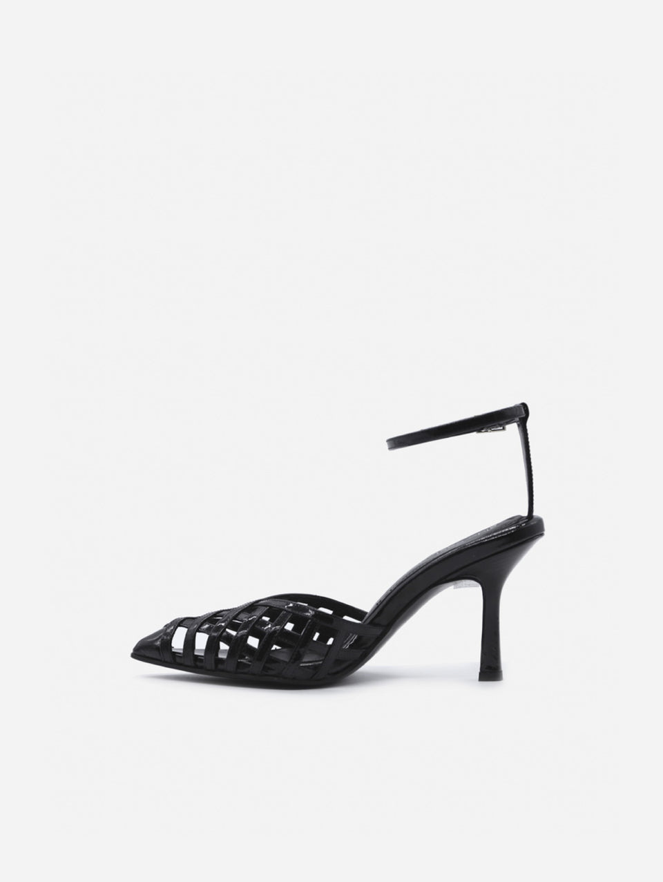 ALDO CASTAGNA Sandali in Pelle Intrecciata Nero