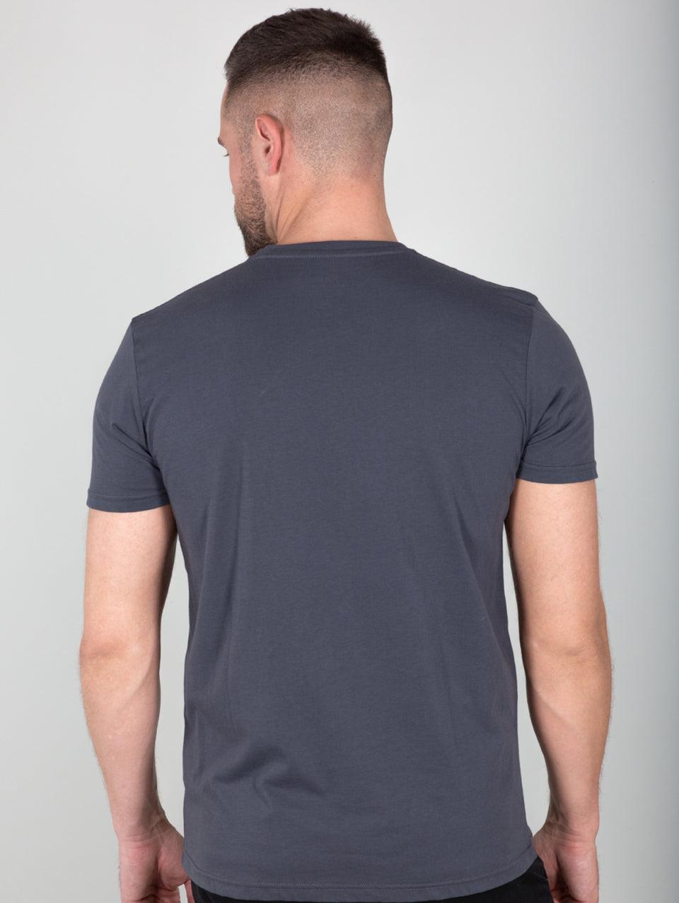 ALPHA INDUSTRIES T-shirt Con Logo Sul Petto Grigio