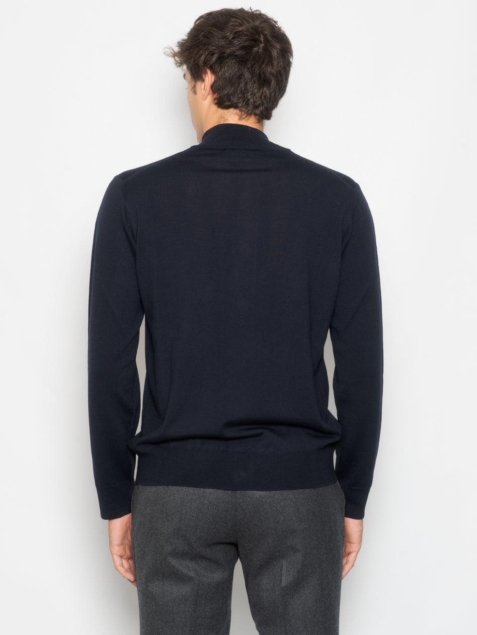 ALPHA STUDIO Cardigan Con Bottoni In Merinos Blu