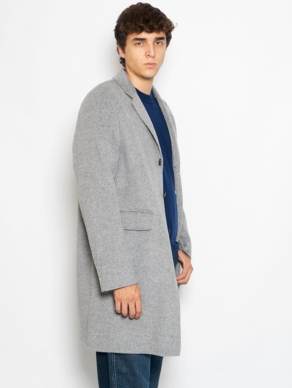 AMARANTO Cappotto Monopetto Tre Quarti Pietra