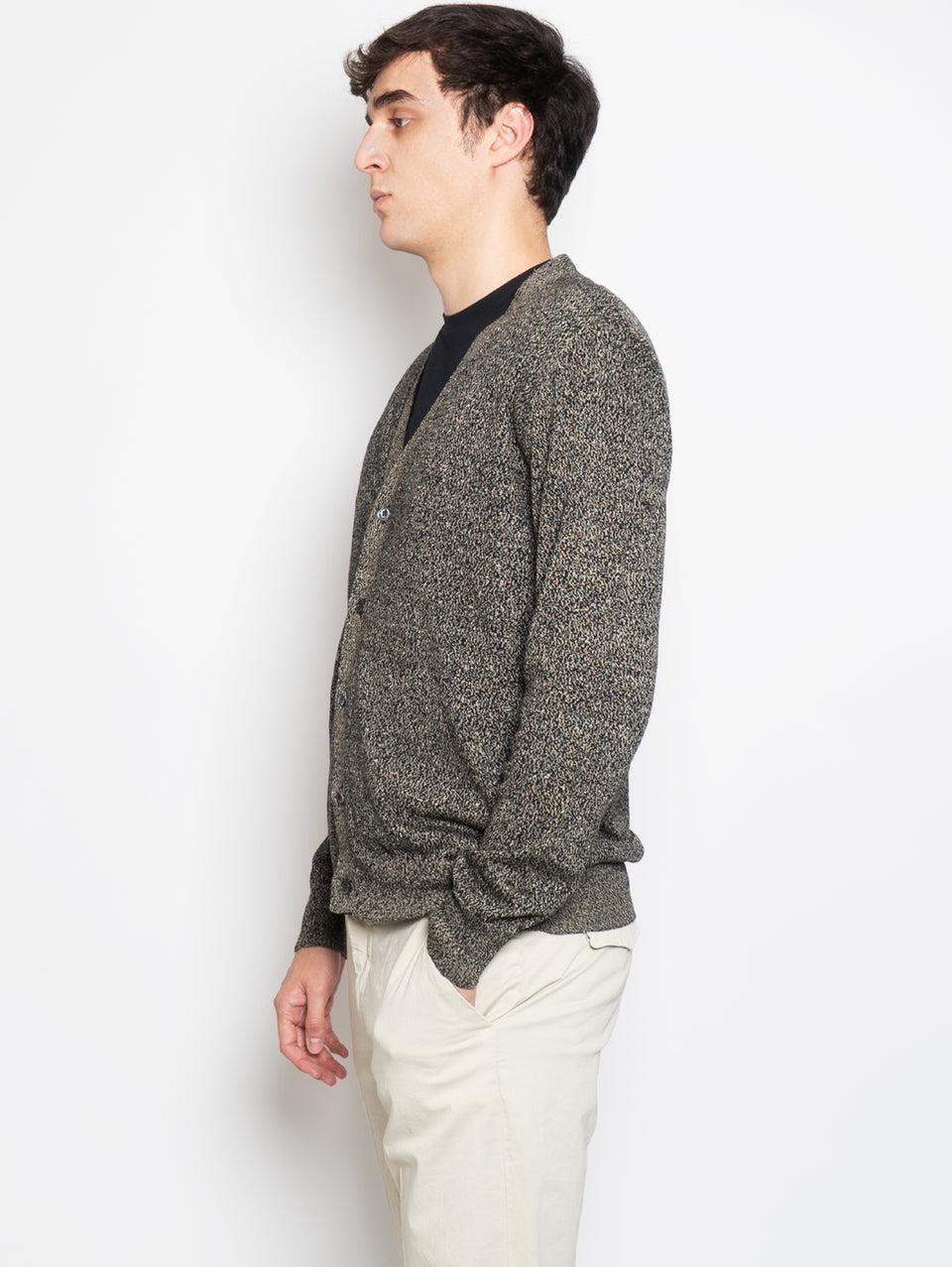 BARENA VENEZIA Cardigan Mélange Nero