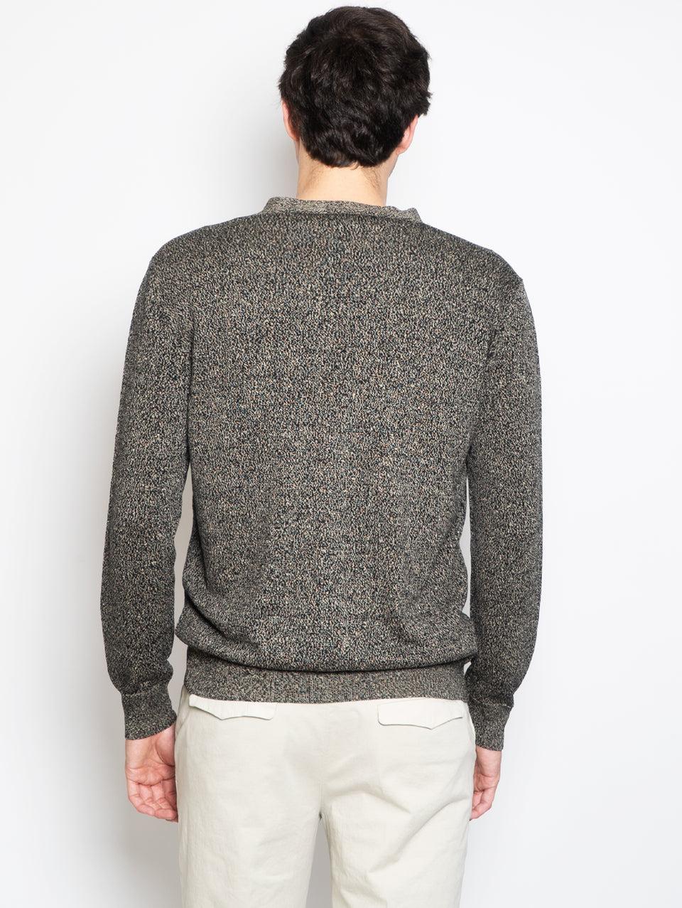 BARENA VENEZIA Cardigan Mélange Nero