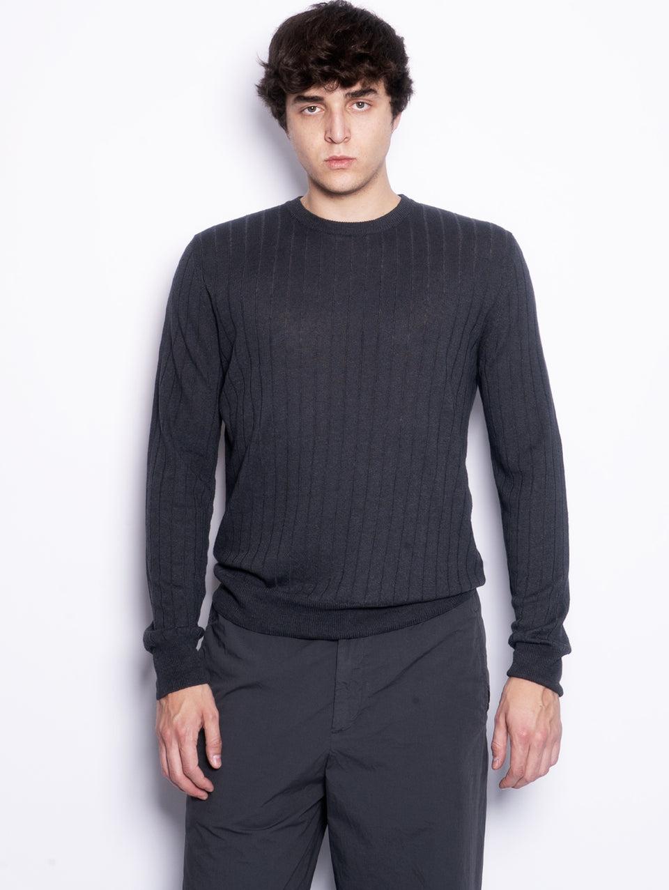 BARENA VENEZIA Maglia a Coste Ato Piombo