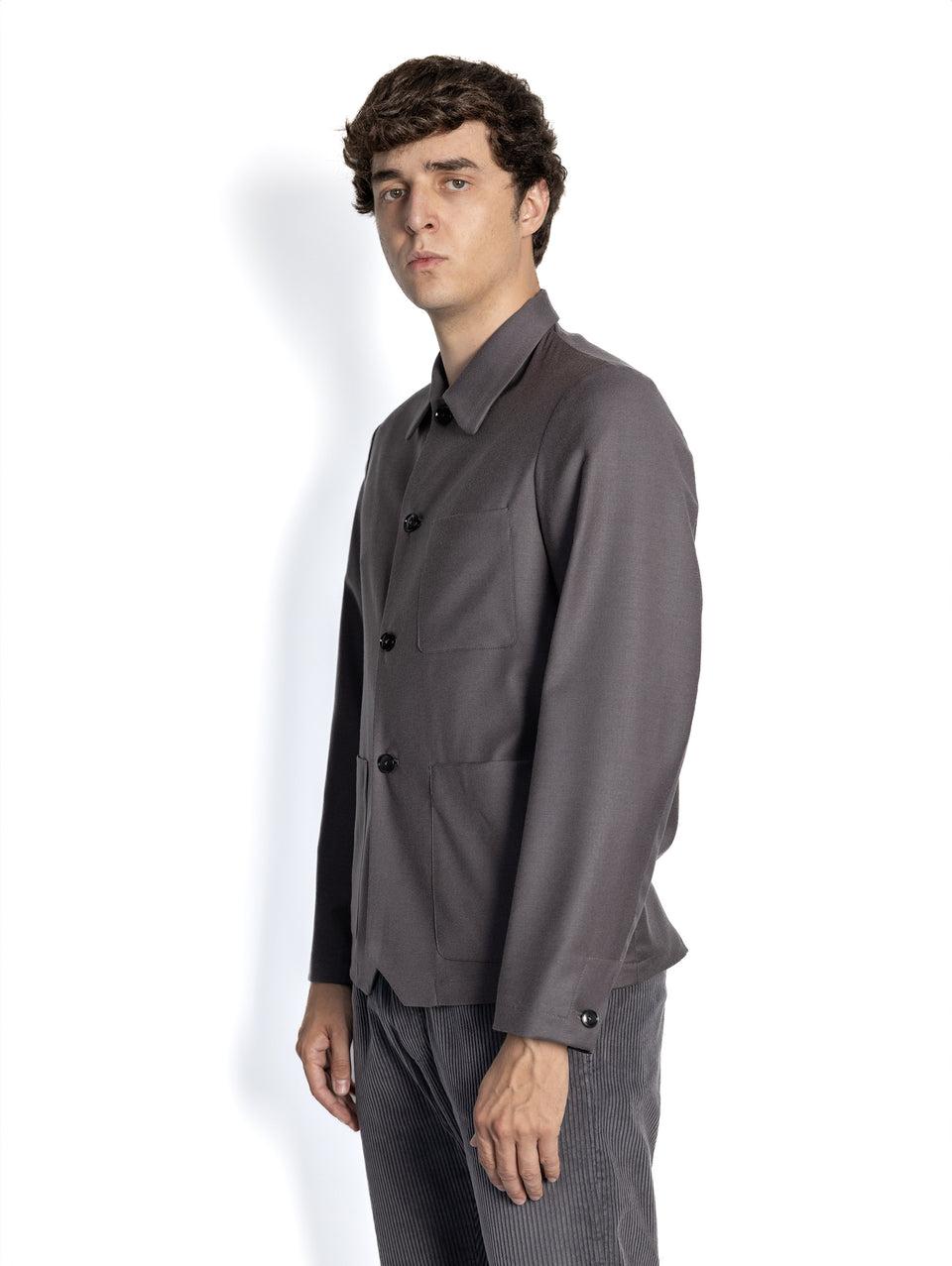 BARENA VENEZIA Overshirt In Flanella Malva