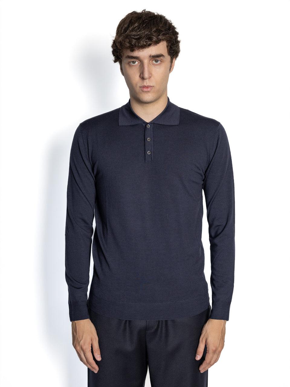 BARENA VENEZIA Polo in Maglia Blu