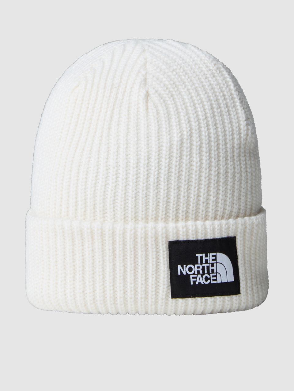 THE NORTH FACE Berretto in Maglia a Coste con Logo Bianco