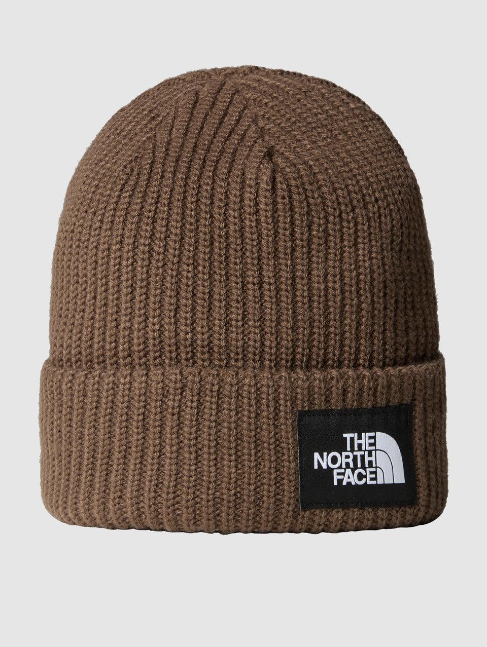 THE NORTH FACE Berretto in Maglia a Coste con Logo Marrone