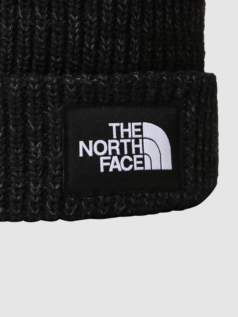 THE NORTH FACE Berretto In Maglia A Coste Con Logo Nero