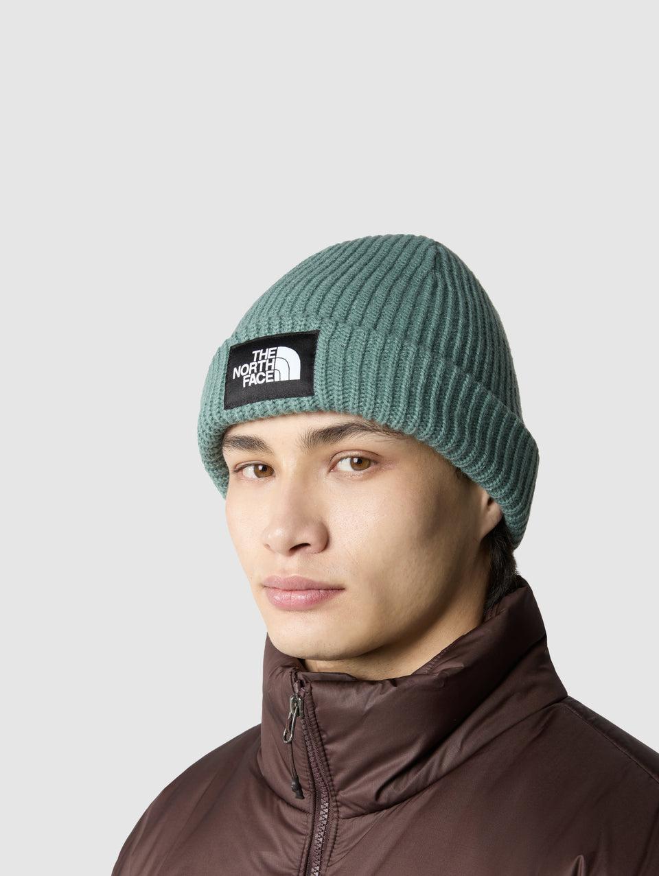 THE NORTH FACE Berretto In Maglia A Coste Con Logo Salvia