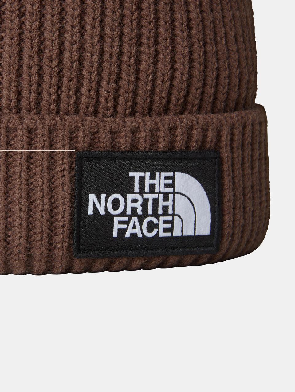 THE NORTH FACE Berretto In Maglia Con Logo Frontale Marrone