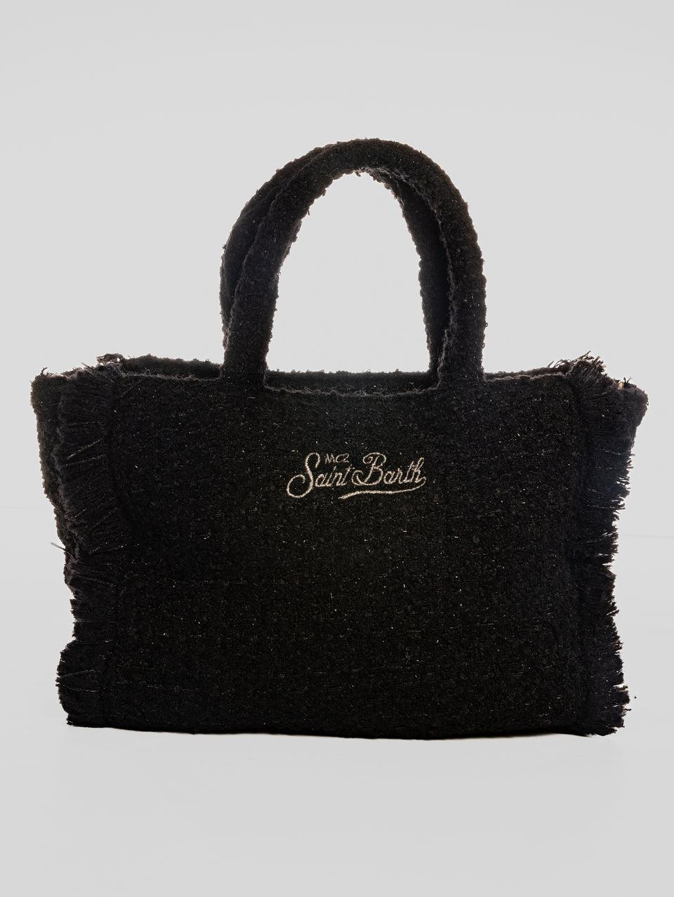 MC2 SAINT BARTH Borsa A Tracolla In Twedd Collette Nero