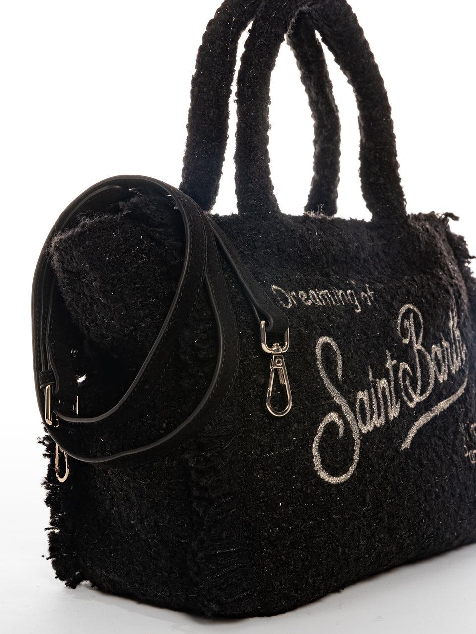 MC2 SAINT BARTH Borsa A Tracolla In Twedd Collette Nero