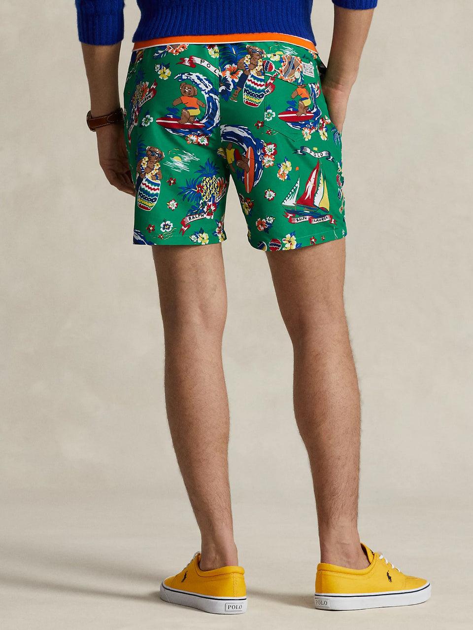 RALPH LAUREN Boxer Da Mare Polo Bear Tropicale Verde