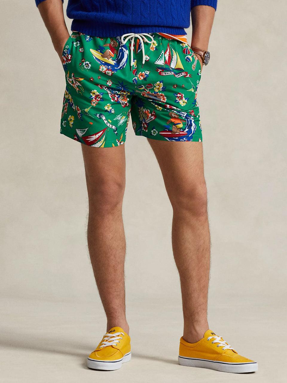 RALPH LAUREN Boxer da Mare Polo Bear Tropicale Verde