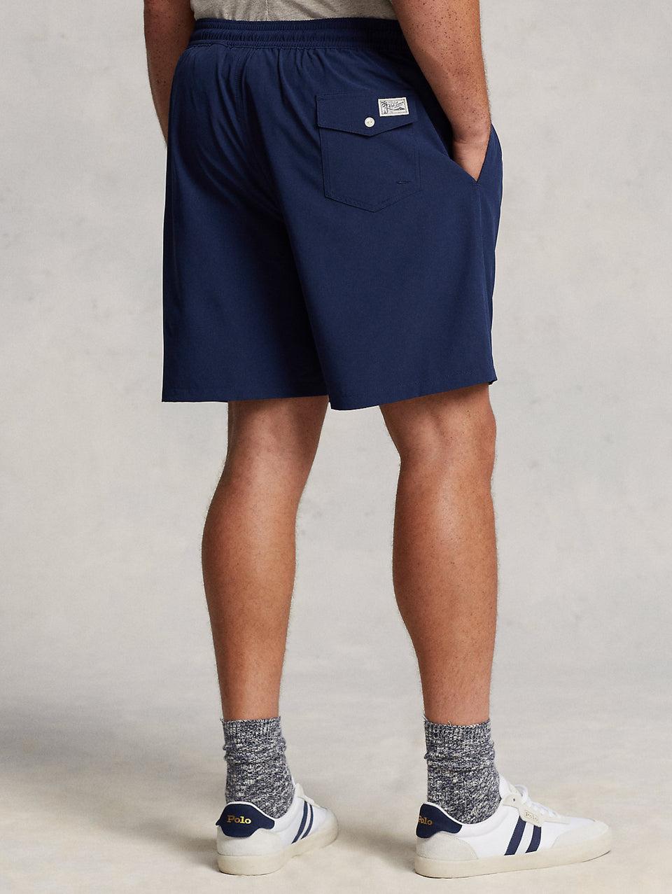 RALPH LAUREN Boxer Da Mare Tinta Unita Traveler Blu