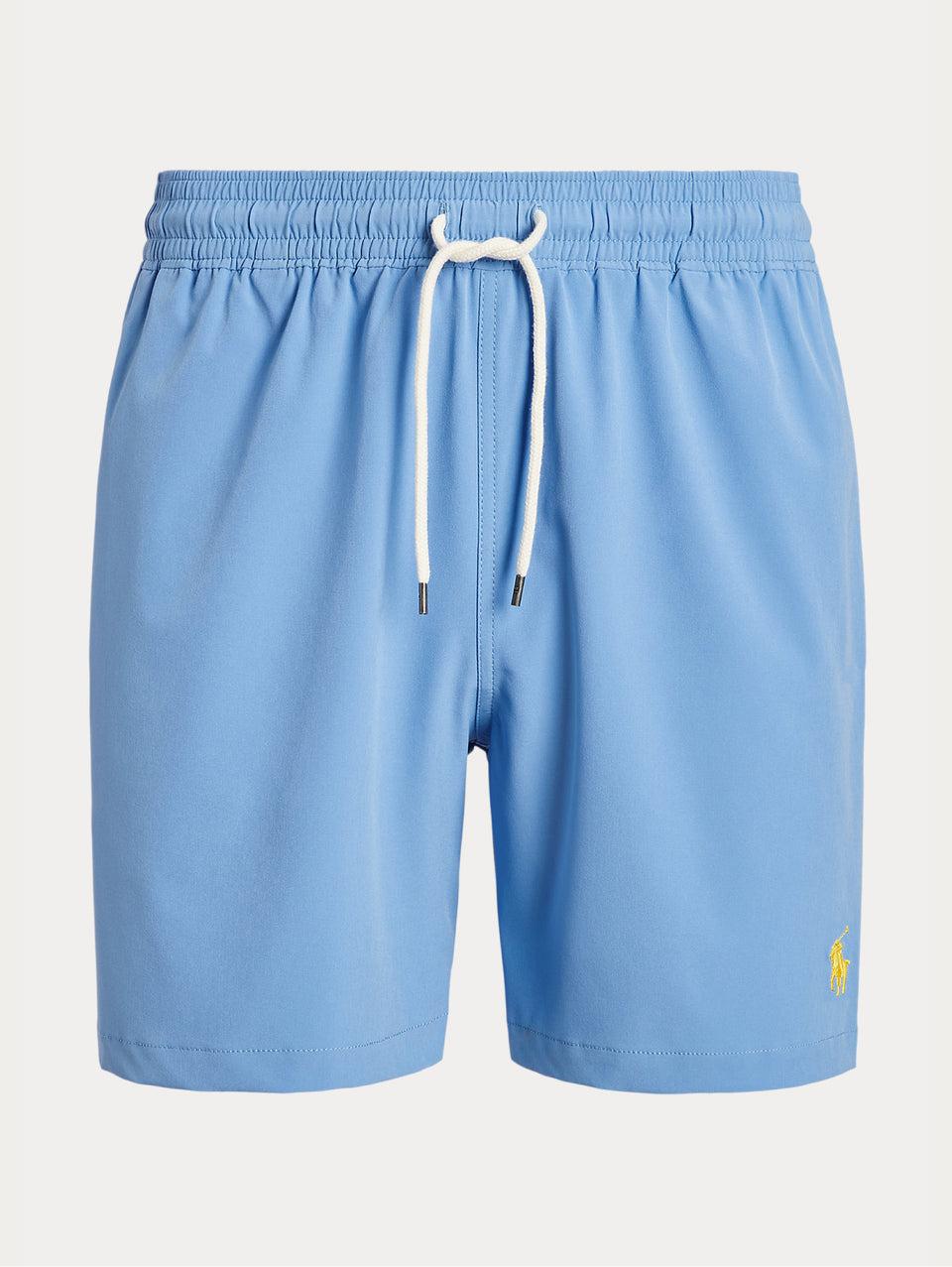 RALPH LAUREN Boxer da Mare Tinta Unita Traveler Celeste