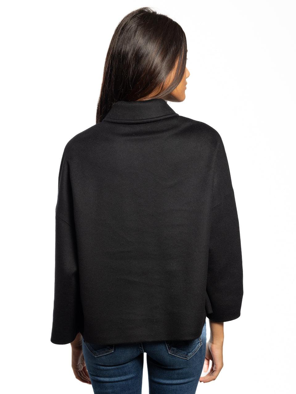 BRERAS MILANO Caban Con Collo A Camicia Nero