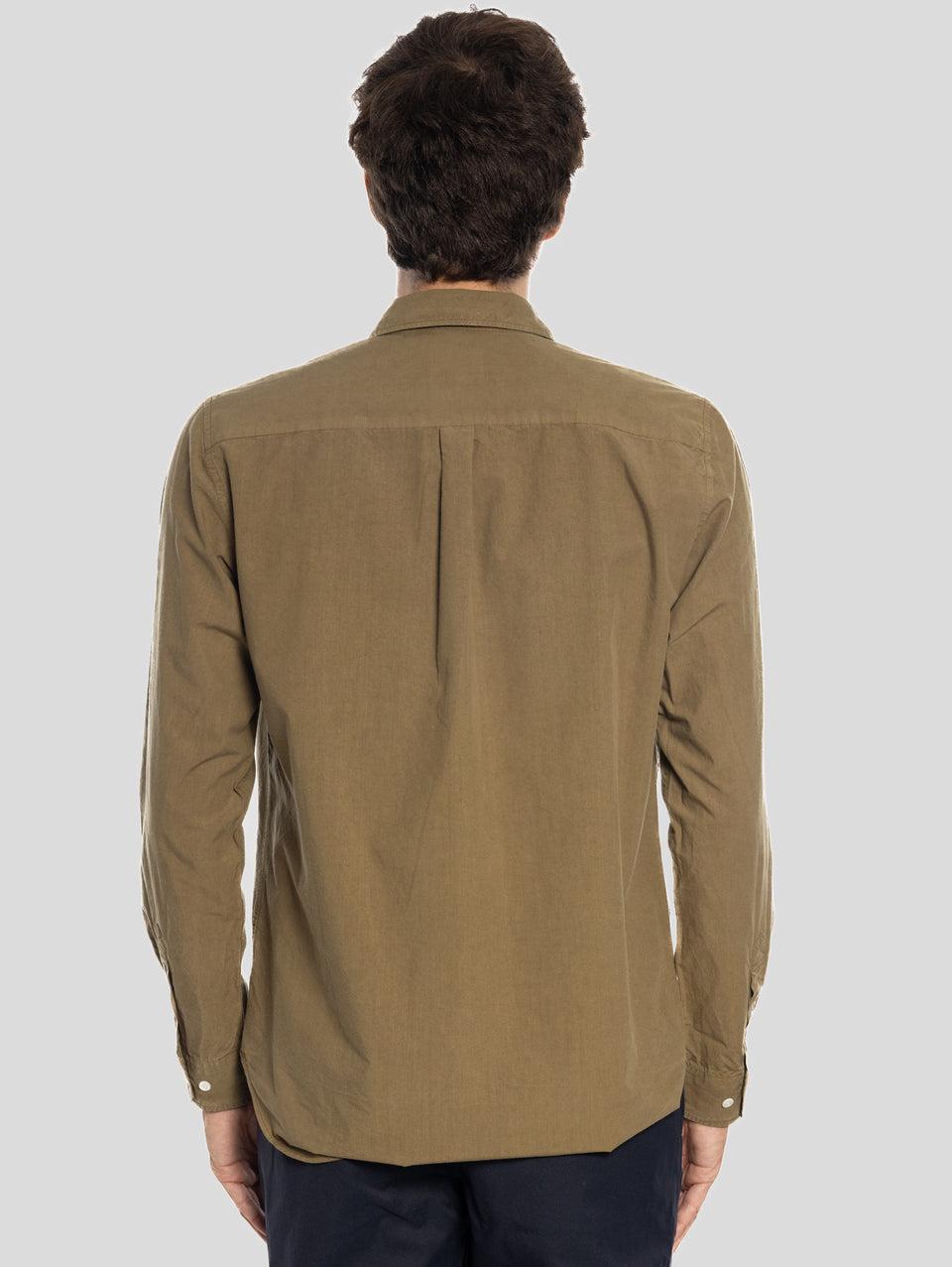 NORSE PROJECTS Camicia In Cotone Tinta In Capo Verde