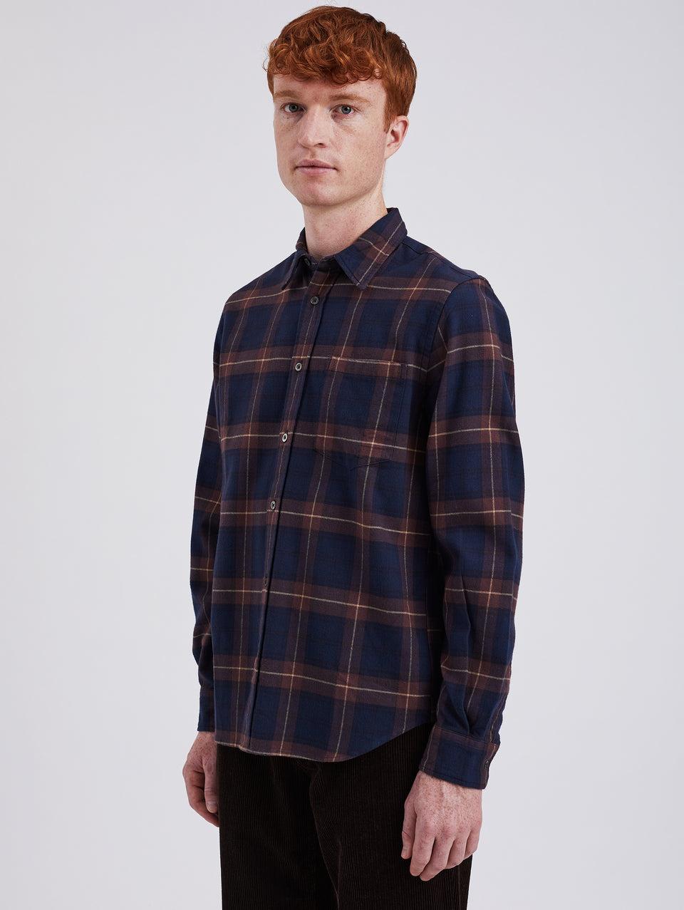 NORSE PROJECTS Camicia In Flanella A Quadri Check Osvald Vino
