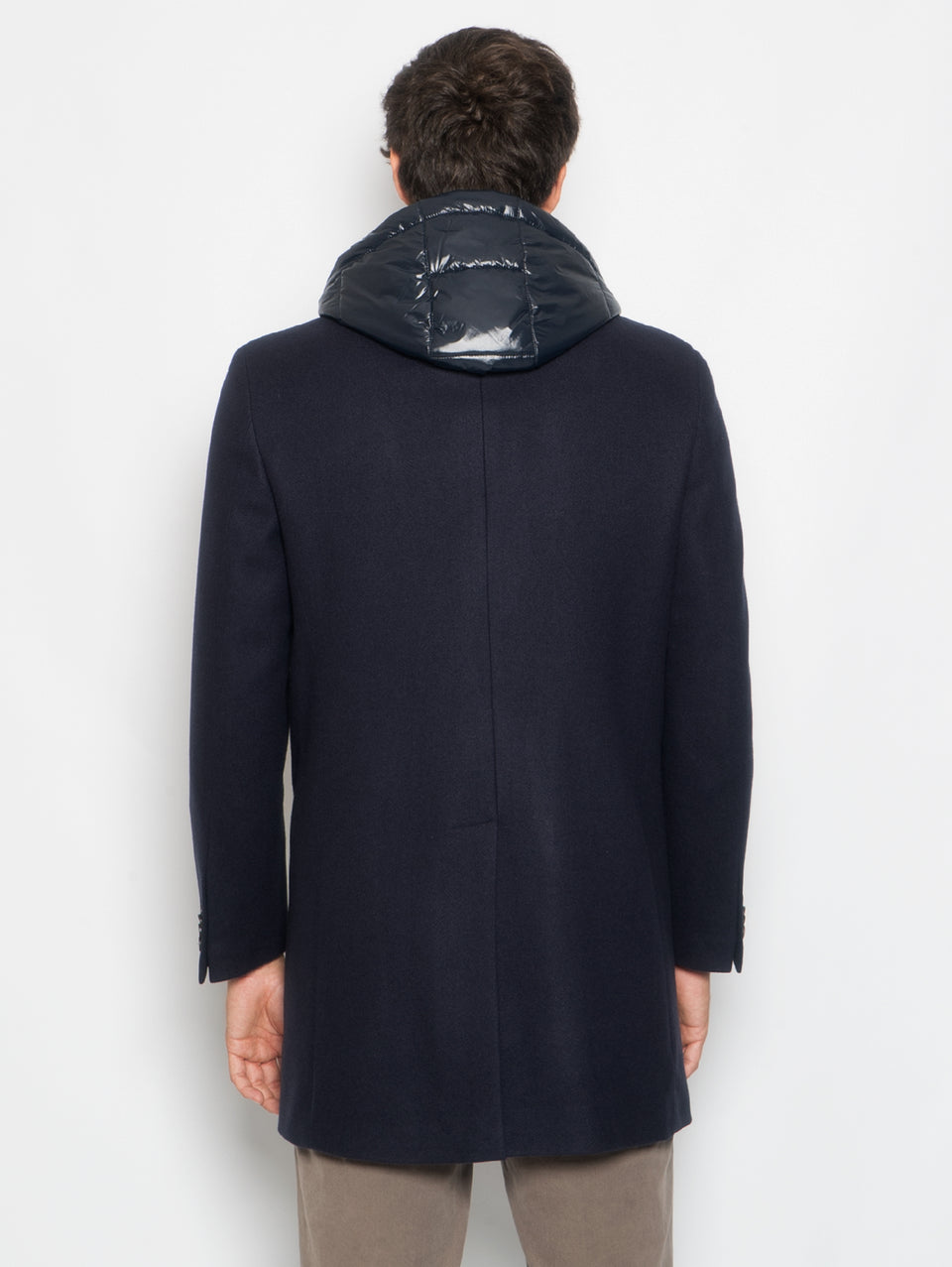 MANUEL RITZ Cappotto Con Pettorina E Cappuccio Staccabile Blu