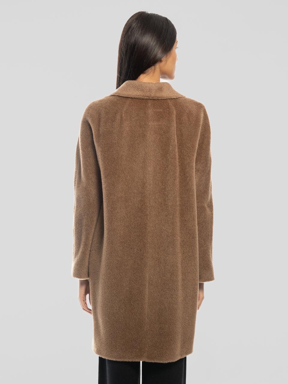 MAX MARA Cappotto Doppiopetto In Alpaca E Lana Roseto Cammello