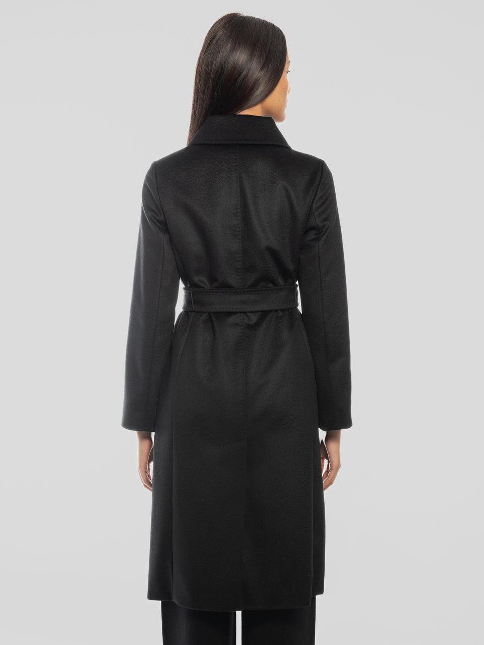 MAX MARA Cappotto Doppiopetto In Drap Di Lana BCollag Nero