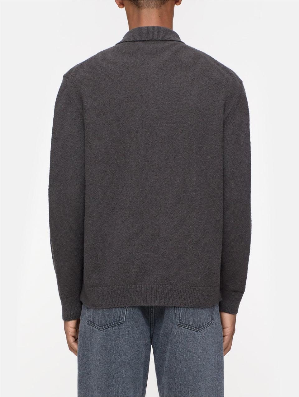 CLOSED Cardigan In Cotone Effetto Spazzolato Marrone