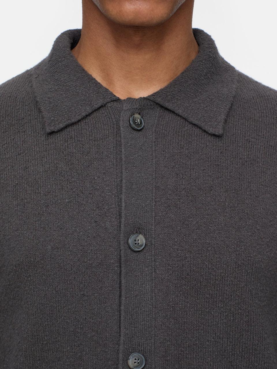 CLOSED Cardigan In Cotone Effetto Spazzolato Marrone