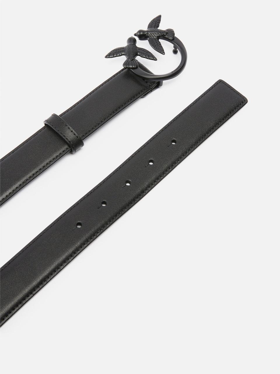 PINKO Cintura Con Fibbia Love Birds In Tono Colore Nero