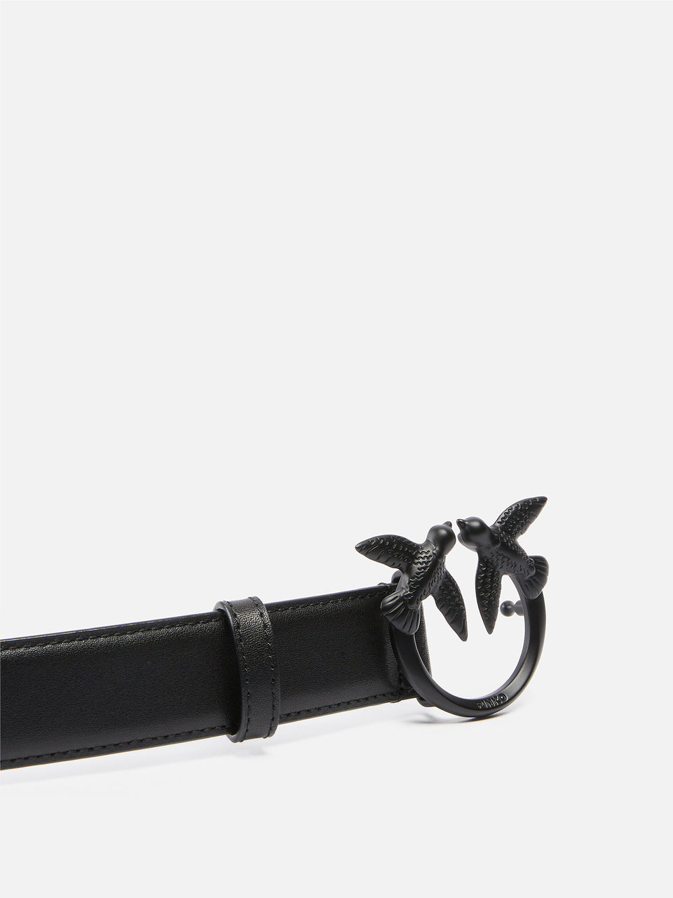 PINKO Cintura Con Fibbia Love Birds In Tono Colore Nero