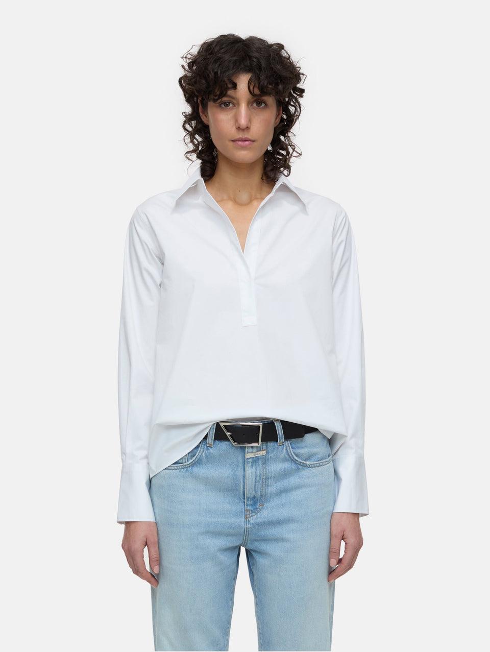 CLOSED Blusa con Scollo a Tunica Bianco