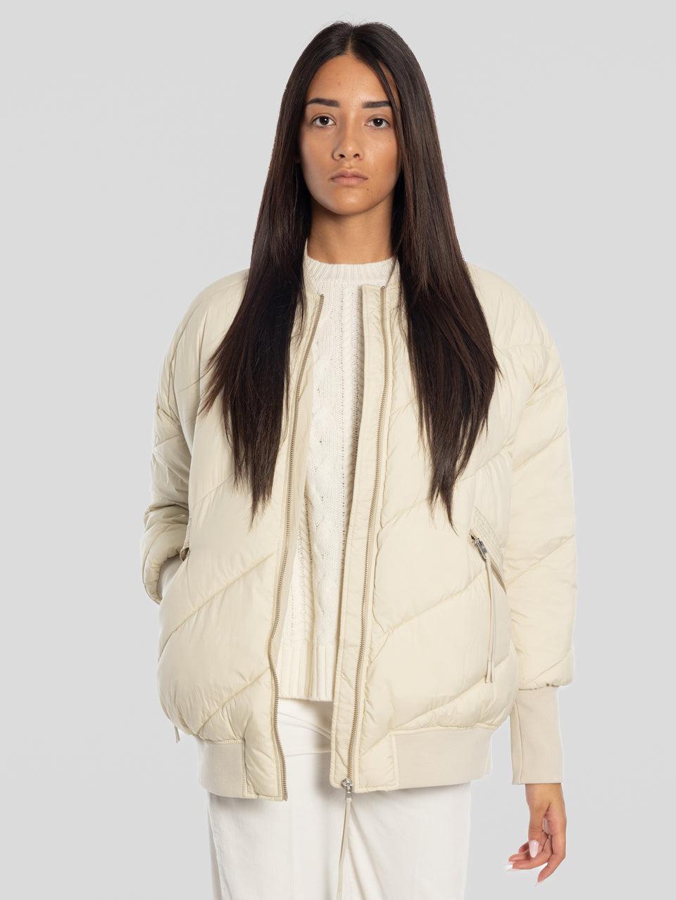 CLOSED Bomber Oversize Imbottito Beige