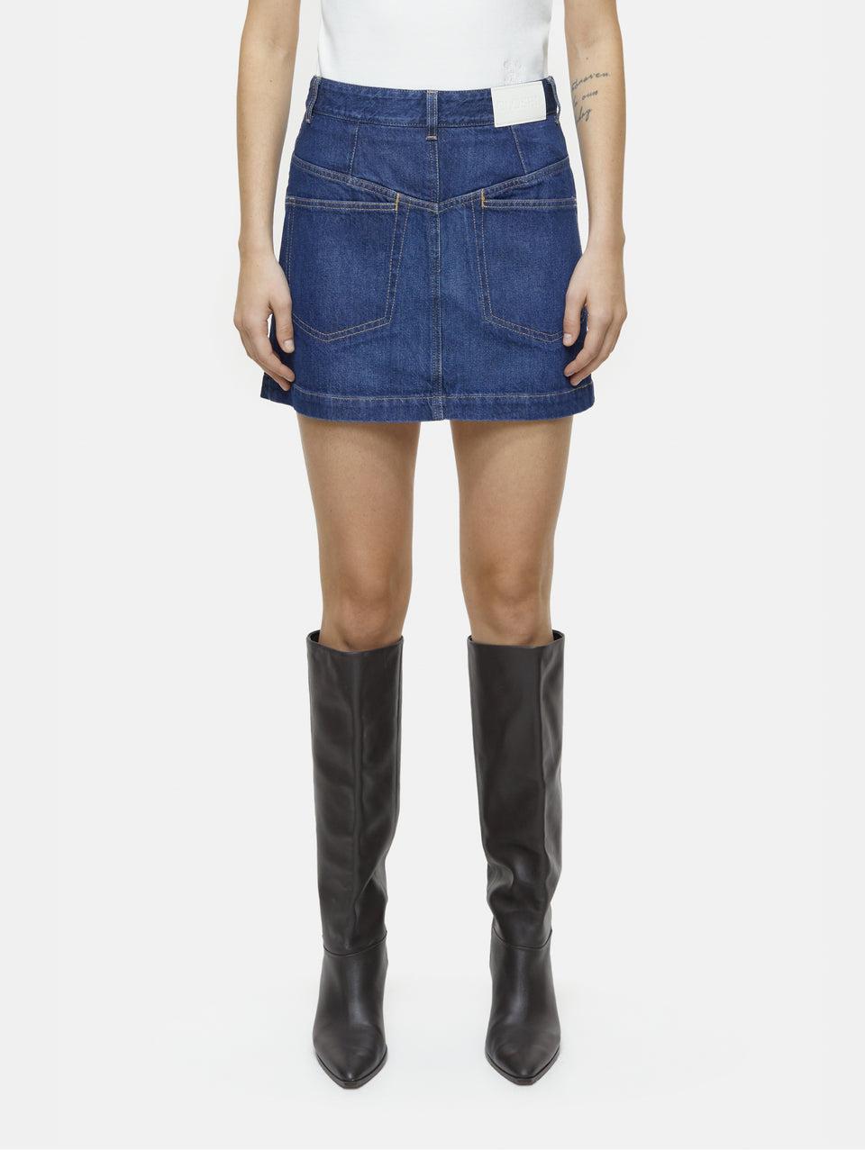 CLOSED Gonna Corta in Denim Blu