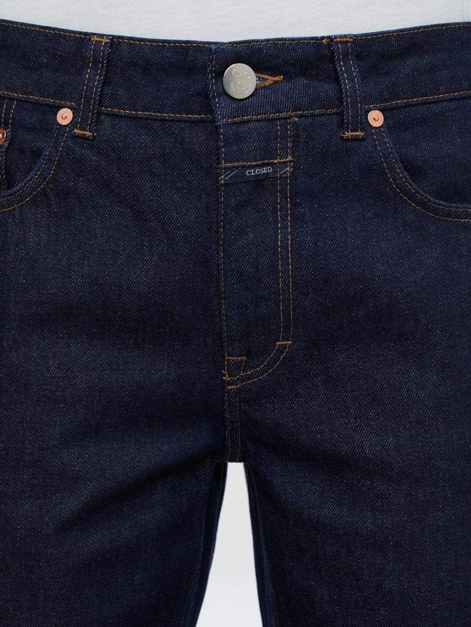 CLOSED Jeans Cropped Con Vita Media Blu