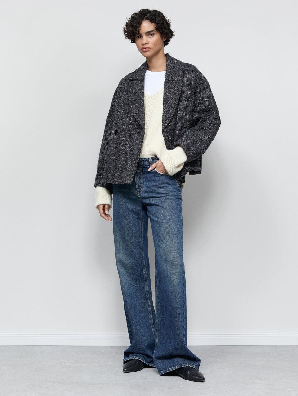 CLOSED Jeans Slim Rigido Con Vita Bassa Blu