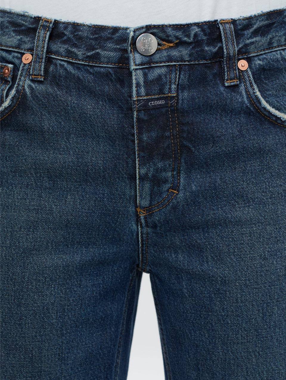 CLOSED Jeans Slim Rigido Con Vita Bassa Blu