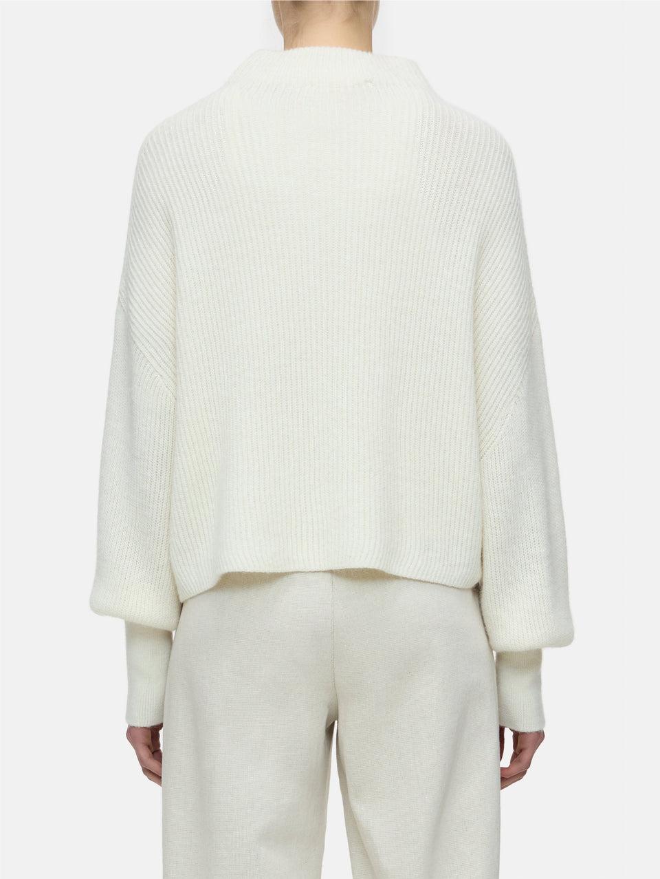 CLOSED Maglia Collo Alto In Misto Alpaca Avorio