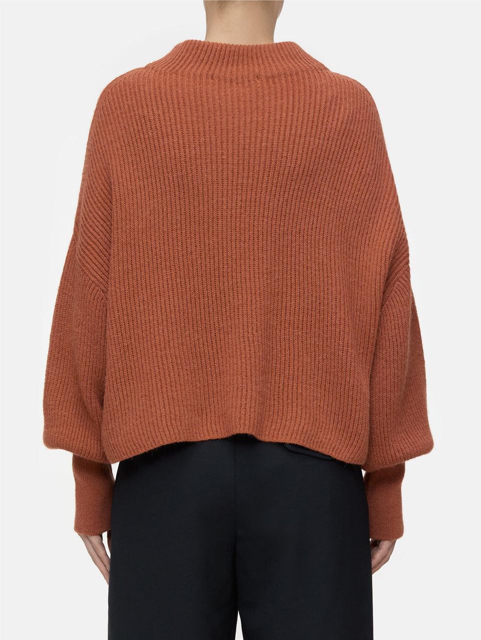 CLOSED Maglia Collo Alto In Misto Alpaca Marrone