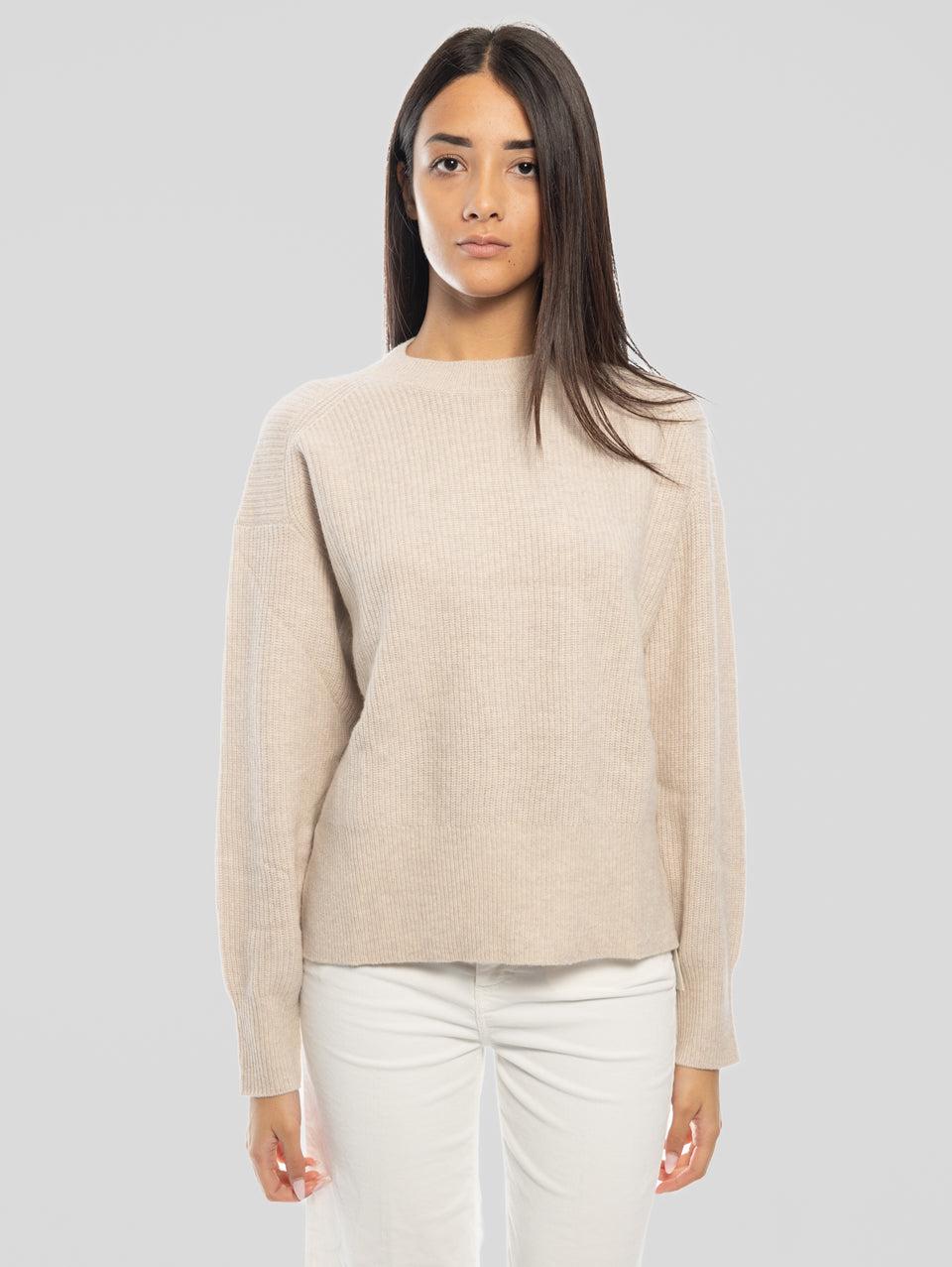 CLOSED Maglia Cropped Girocollo Perla