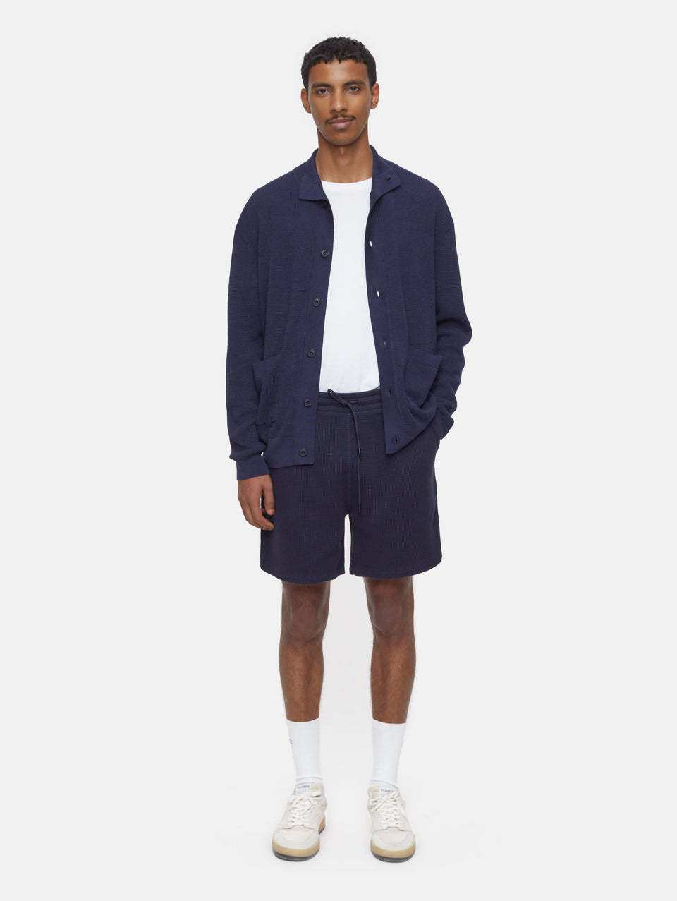 CLOSED Pantaloncini In Maglia Waffle Blu