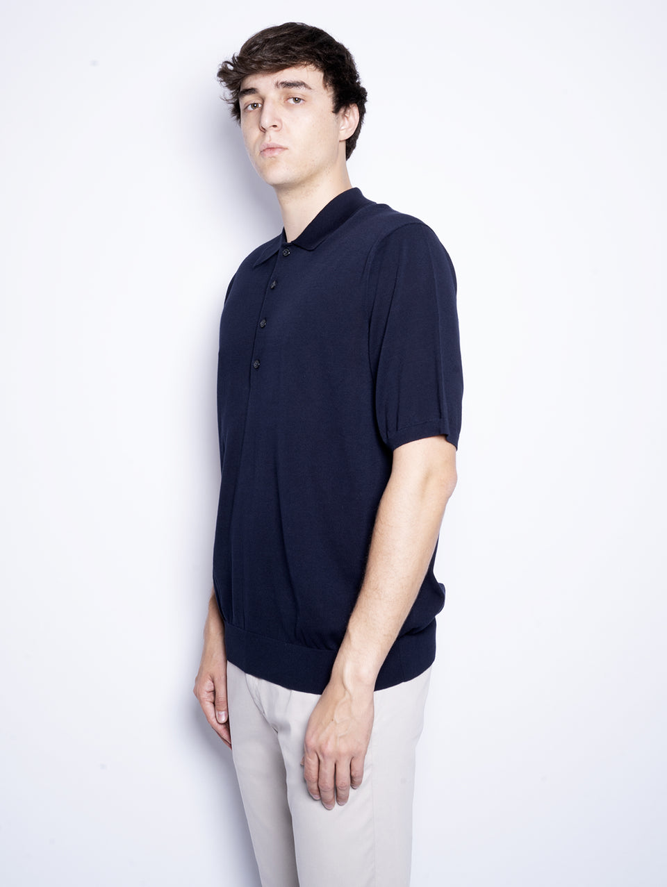 CLOSED Polo In Cotone Extrafine Blu Notte