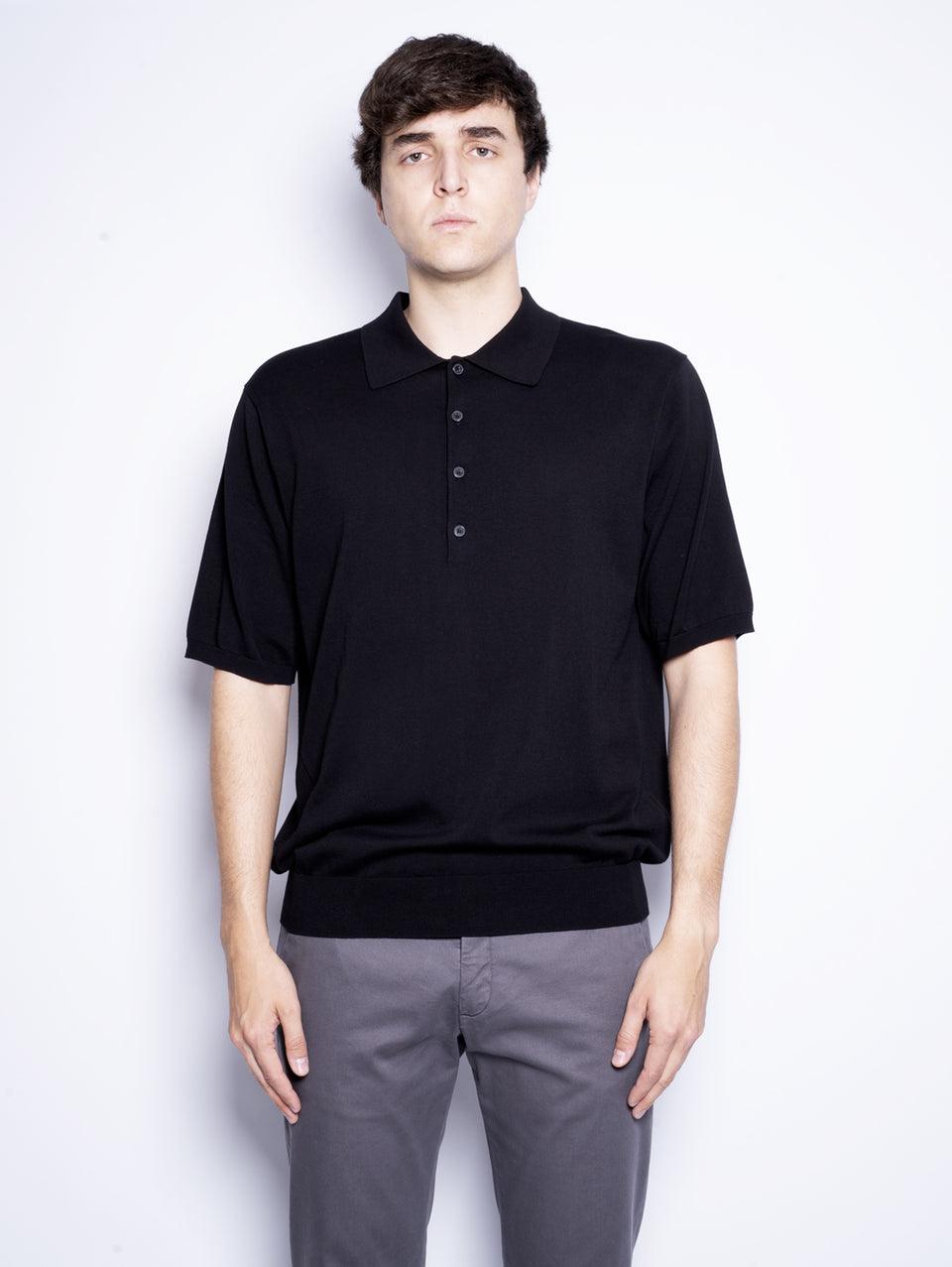 CLOSED Polo in Cotone Extrafine Nero