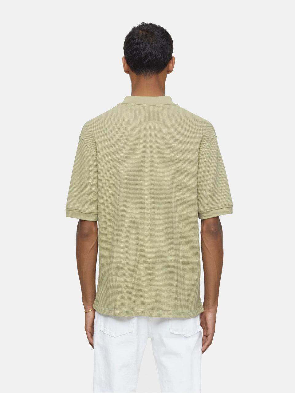 CLOSED Polo In Tessuto Waffle Salvia