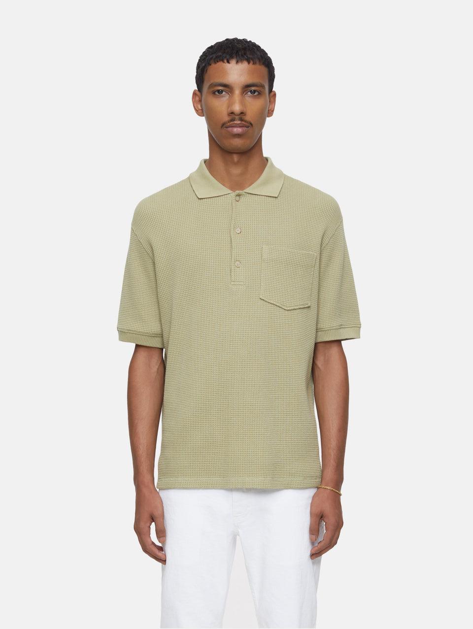 CLOSED Polo in Tessuto Waffle Salvia