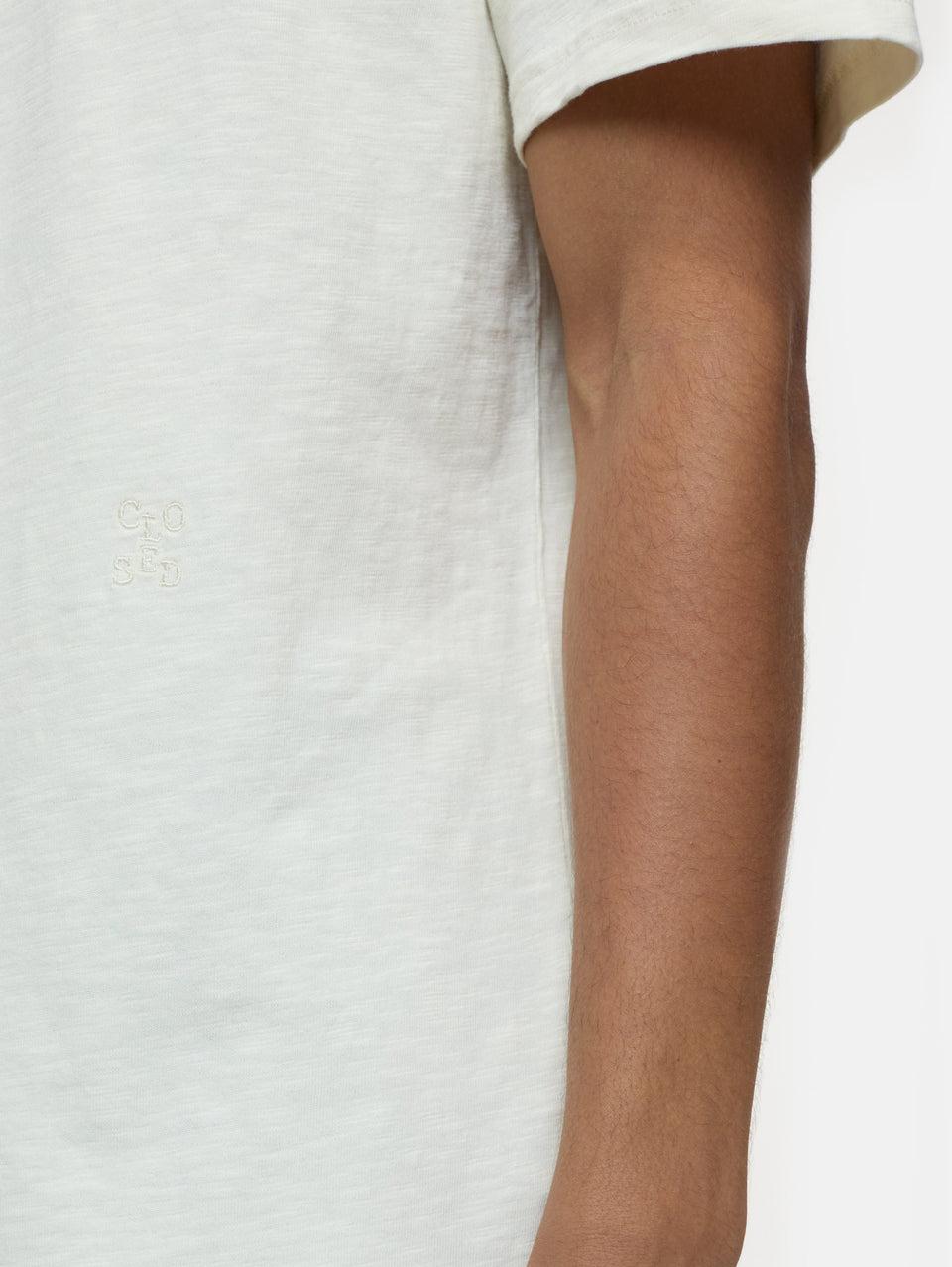 CLOSED T-shirt Effetto Fiammato Avorio