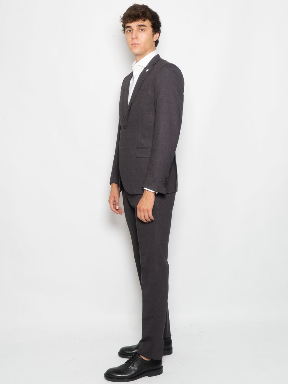 MANUEL RITZ Completo Armaturato Micro Fantasia Blu/Beige