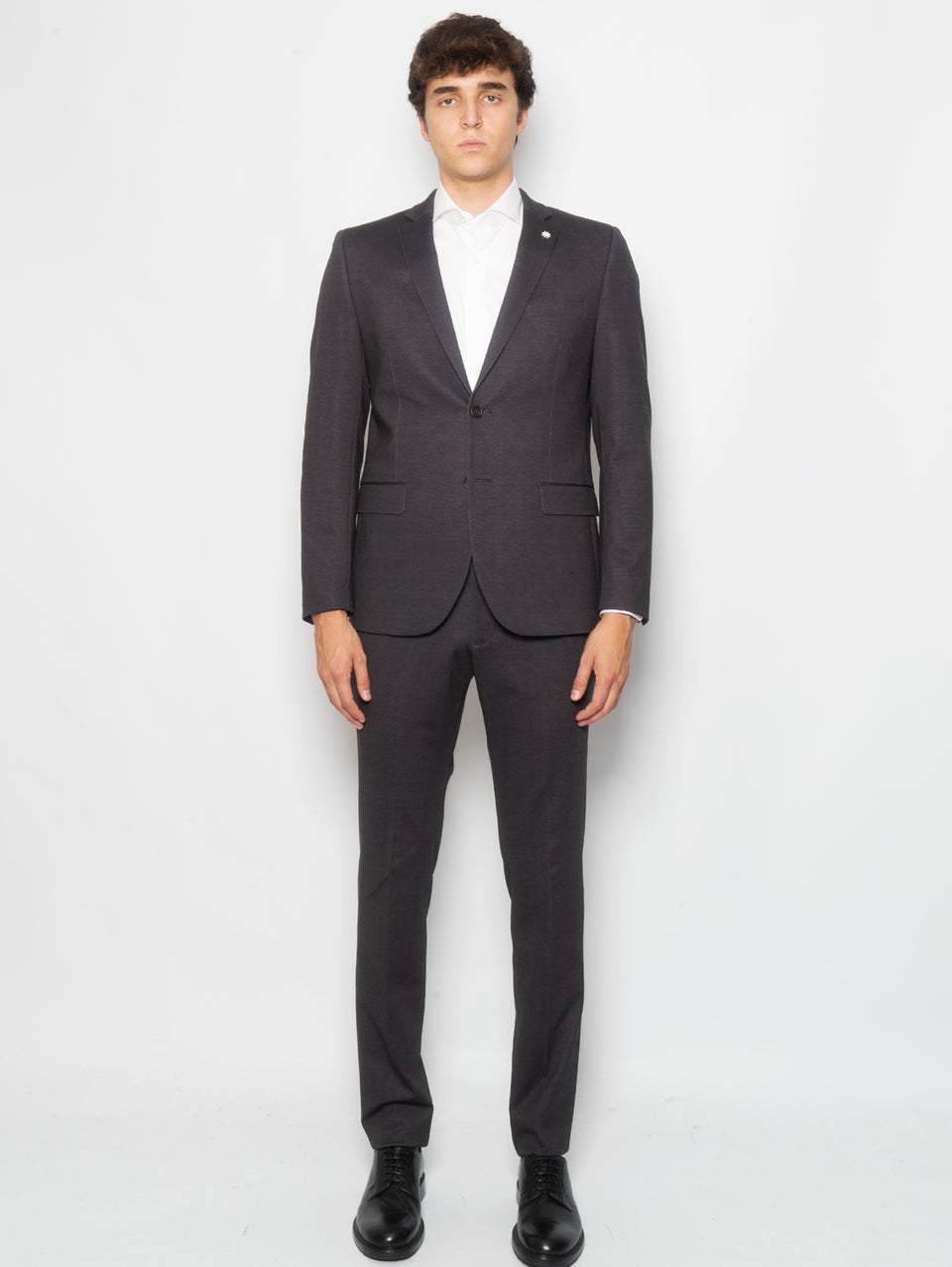 MANUEL RITZ Completo Armaturato Micro Fantasia Blu/Beige