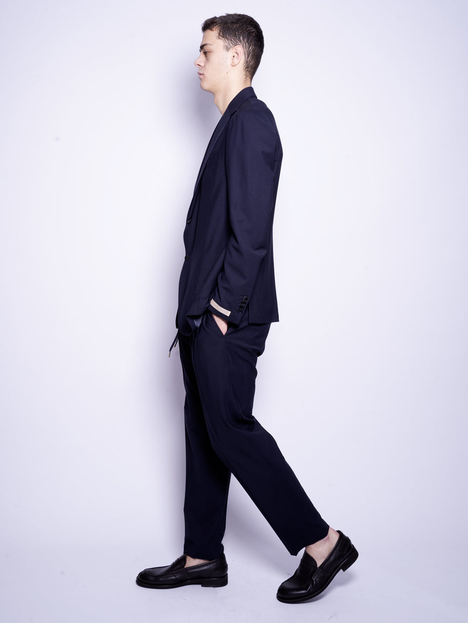 BRIGLIA 1949 Completo Informale In Fresco Lana Stretch Blu